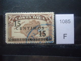 Фото марки Коста Рика надпечатка