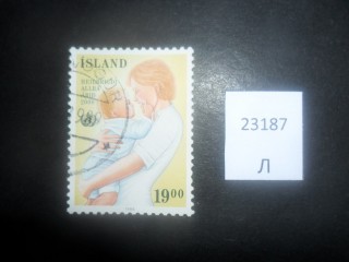 Фото марки Исландия 1988г