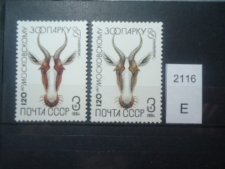 Фото марки СССР 1984г Разный оттенок рисунка, бумаги, клея **