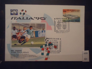 Фото марки Италия 1990г конверт