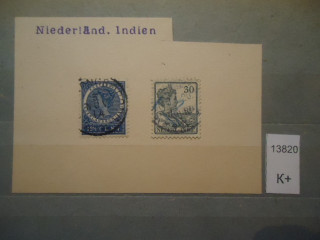 Фото марки Нидер. Индия вырезка из конверта