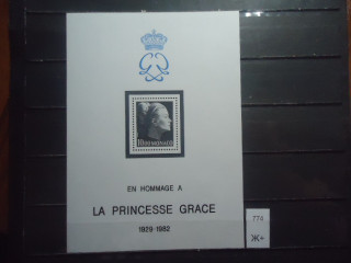 Фото марки Монако блок 1982г 12 евро **