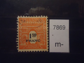 Фото марки Франция 1944г надпечатка