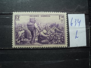 Фото марки Франция 1940г *