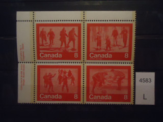 Фото марки Канада сцепка 1974г **