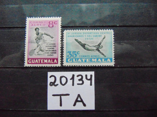 Фото марки Гватемала авиапочта 1950г **
