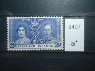 Фото марки Брит. Фолклендские острова 1937г *