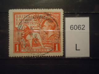 Фото марки Великобритания 1924г