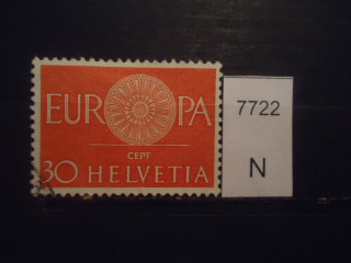 Фото марки Швейцария 1960г