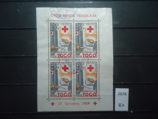 Фото марки Франц. Того блок 1959г
