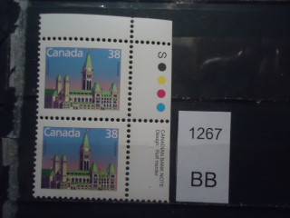 Фото марки Канада 1989г 2 одинаковые марки **