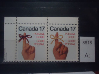 Фото марки Канада 1972г 2 одинаковые марки **