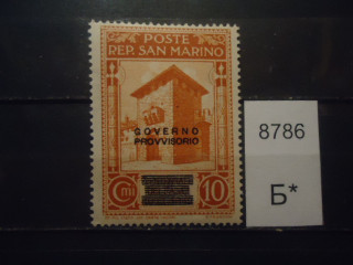 Фото марки Сан Марино 1943г надпечатка *
