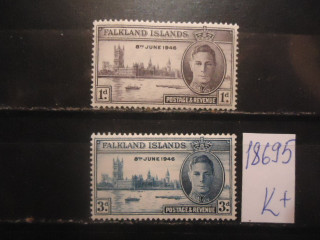 Фото марки Брит. Фолклендские острова 1946г **