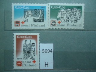 Фото марки Финляндия 1970г серия **