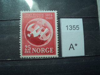 Фото марки Норвегия 1949г **