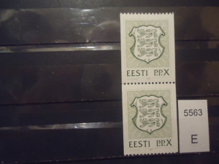 Фото марки Эстония 1992г сцепка **