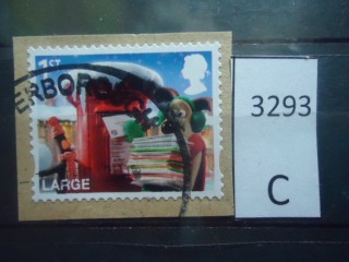 Фото марки Великобритания Вырезка из конверта