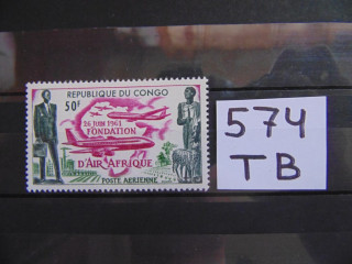 Фото марки Конго марка 1961г **