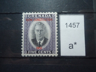 Фото марки Брит. Гренада надпечатка 1951г **
