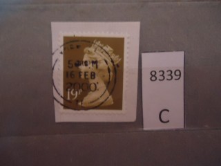 Фото марки Великобритания вырезка из конверта