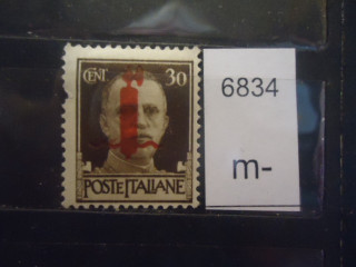 Фото марки Италия надпечатка *