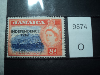 Фото марки Брит. Ямайка надпечатка 1962г