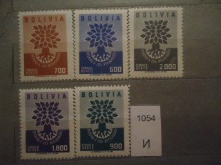 Фото марки Боливия 1960г **