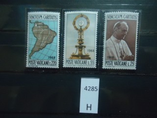 Фото марки Ватикан 1968г серия **