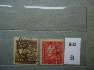 Фото марки Швеция. 1921г