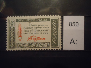 Фото марки США 1960г **