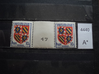 Фото марки Франция пара 1949г **