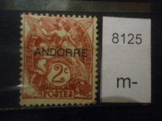 Фото марки Франц. Андорра 1931г надпечатка *