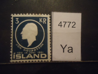 Фото марки Исландия 1961г **