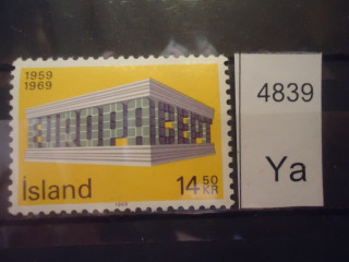 Фото марки Исландия 1969г **