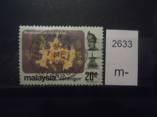 Фото марки Малайзия шт Селангор 1979г