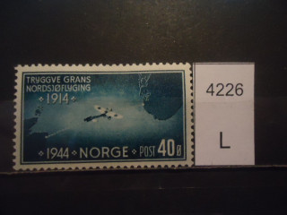 Фото марки Германская оккупация Норвегии 1944г *