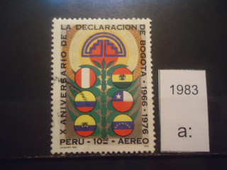 Фото марки Перу 1976г