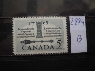 Фото марки Канада 1958г *