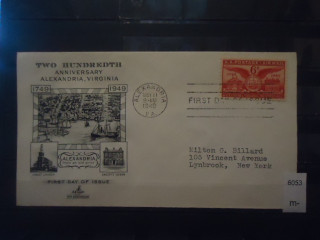 Фото марки США 1949г конверт первого дня гашения