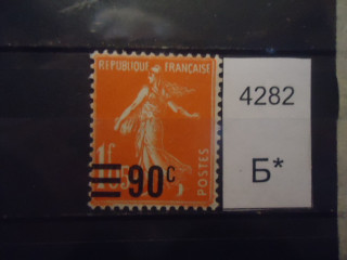 Фото марки Франция 1926г надпечатка **