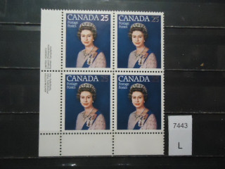 Фото марки Канада 1977г квартблок **