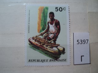 Фото марки Руанда 1974г *