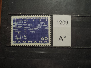 Фото марки Дания 1964г **