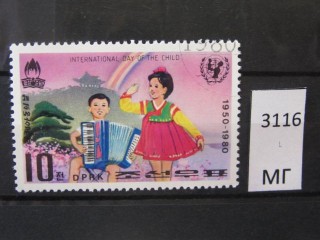 Фото марки Северная Корея 1980г