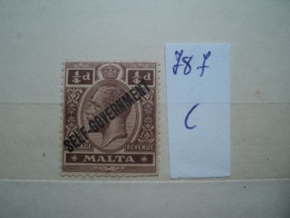 Фото марки Мальта 1922г **