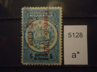 Фото марки Никарагуа 1929 г надпечатка