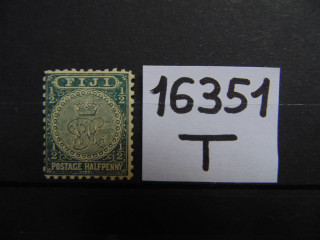 Фото марки Британские Фиджи 1890г **