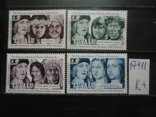 Фото марки Тувалу 1992г (7€) (Колумб) **