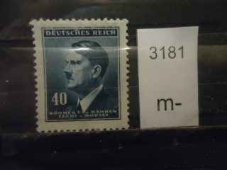 Фото марки Германская оккупация Чехословакии 1942г *